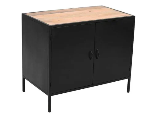 Meubel Voor Onder Wastafel Van Metaal - 2 Deuren - 95 Cm - Orionis