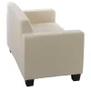 Moncalieri Bankstel (Set Van 2), Creme