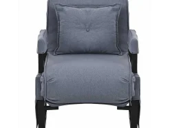 Multifunctionele Ligstoel Met Kussen - Om Te Bouwen Tot Fauteuil - Linnen Stof - Grijs