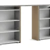 Nada Hoofdbord Met Opbergruimte 140 Cm, Betondecor/Wit Hoogglans.