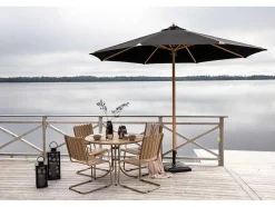 Nypo Parasol Met Kantelfunctie Zwart.