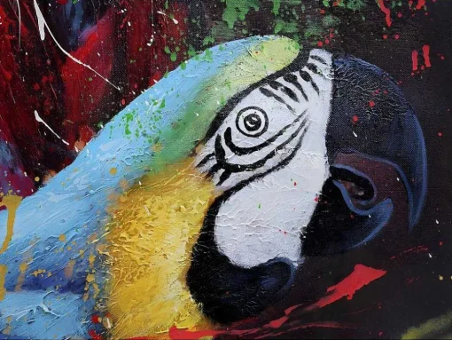 Olieverfschilderij Vrouw Mcw-H25 Handgeschilderd, 100X150Cm