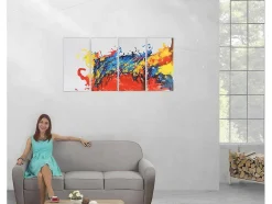 Olieverfschilderij Wave Handgeschilderd