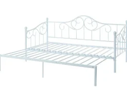 Onderuitschuifbed Sebille - Metaal - 90 X 200 Cm - Wit