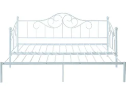 Onderuitschuifbed Sebille - Metaal - 90 X 200 Cm - Wit