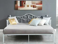 Onderuitschuifbed Sebille - Metaal - 90 X 200 Cm - Wit