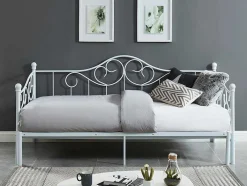 Onderuitschuifbed Sebille - Metaal - 90 X 200 Cm - Wit