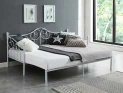 Onderuitschuifbed Sebille - Metaal - 90 X 200 Cm - Wit