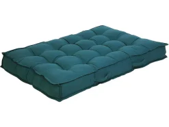Palletkussen Baila - Katoen En Polyester - 80X120X12 Cm - Blauw