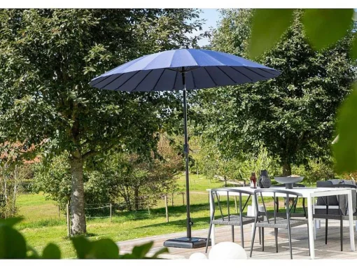 Palmetto Parasol Met Kantelfunctie Blauw.