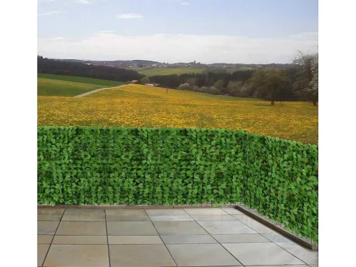 Privacyscherm Balkon N77 Ii Blad, 500X100Cm Licht Blad