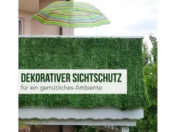 Privacyscherm Balkon N77 Ii Blad, 500X150Cm Donker Blad