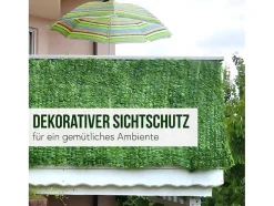 Privacyscherm Balkon N77 Ii Blad, 500X100Cm Licht Blad