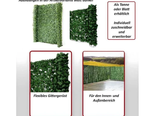 Privacyscherm Balkon N77 Ii Blad, 500X100Cm Licht Spar