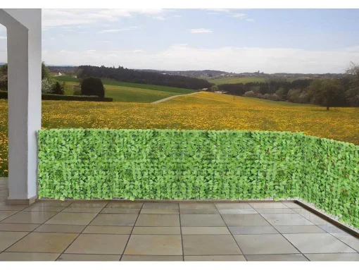 Privacyscherm Balkon N77 Ii Blad, 500X100Cm Licht Blad