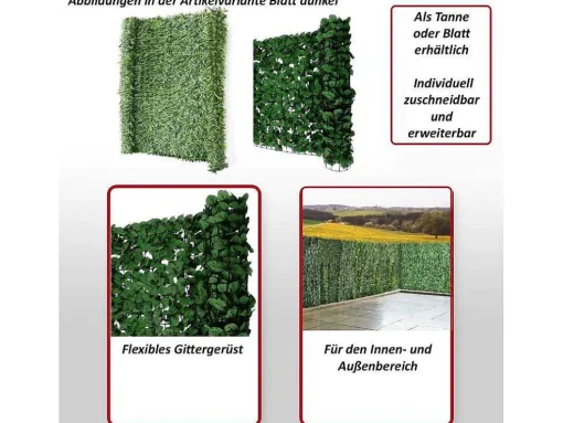 Privacyscherm Balkon N77 Ii Blad, 300X150Cm Dark Fir