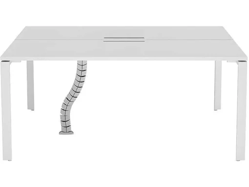 Professioneel Bureau Voor 2 Personen - Wit - L160 Cm - Downtown