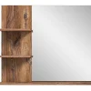 Ramon Spiegel Bad 80Cm 3 Planken Grijs,Eik Decor.