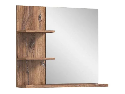 Ramon Spiegel Bad 80Cm 3 Planken Grijs,Eik Decor.