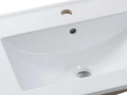 Rechthoekige Keramische Wastafel - Wit - 81 X 46,5 Cm - Motiac
