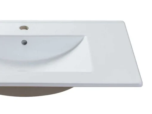 Rechthoekige Keramische Wastafel - Wit - 81 X 46,5 Cm - Motiac