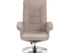 Relaxfauteuil + Kruk Cappucino