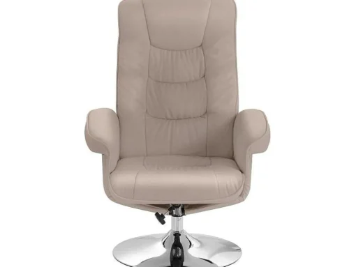 Relaxfauteuil + Kruk Cappucino