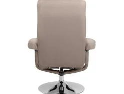 Relaxfauteuil + Kruk Cappucino