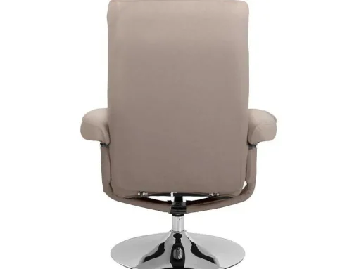 Relaxfauteuil + Kruk Cappucino
