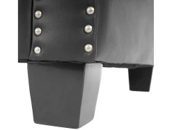 Relaxfauteuil Edinburgh Ronde Poten, Vierkante Voet, Zwart
