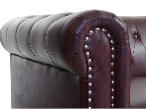 Relaxfauteuil Edinburgh Ronde Poten, Ronde Poten, Roodbruin
