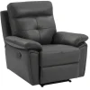 Relaxfauteuil Van Grijs Leer Vineta