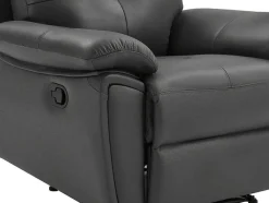 Relaxfauteuil Van Grijs Leer Vineta