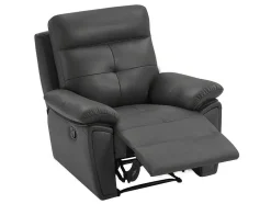 Relaxfauteuil Van Grijs Leer Vineta