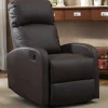 Relaxfauteuil Van Kunstleer Isao - Zwart