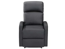 Relaxfauteuil Van Kunstleer Isao - Zwart