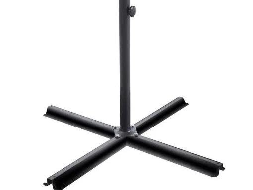 Ronde Hangparasol - Grijs - Staal - Ledverlichting - Diameter: 2,93 M - Pocota