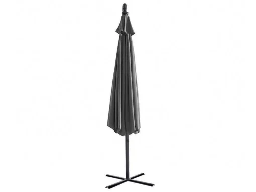 Ronde Hangparasol - Grijs - Staal - Ledverlichting - Diameter: 2,93 M - Pocota