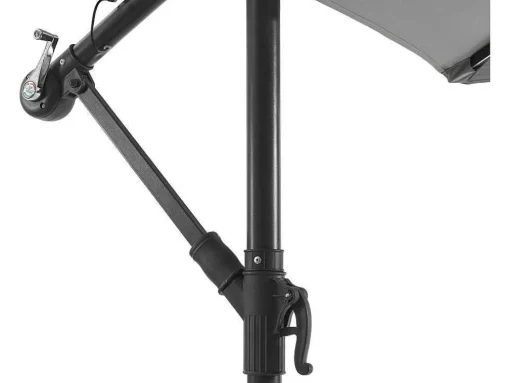 Ronde Hangparasol - Grijs - Staal - Ledverlichting - Diameter: 2,93 M - Pocota