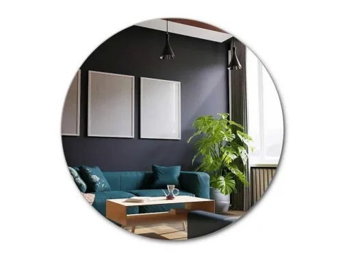 Ronde Sierlijke Wandspiegel Voor Woonkamer O60