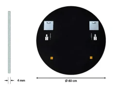 Ronde Sierlijke Wandspiegel Voor Woonkamer O60
