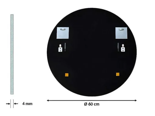 Ronde Sierlijke Wandspiegel Voor Woonkamer O60