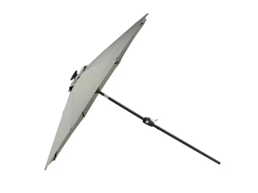 Sabal Parasol Met Kantelfunctie En Led-Verlichting Grijs.