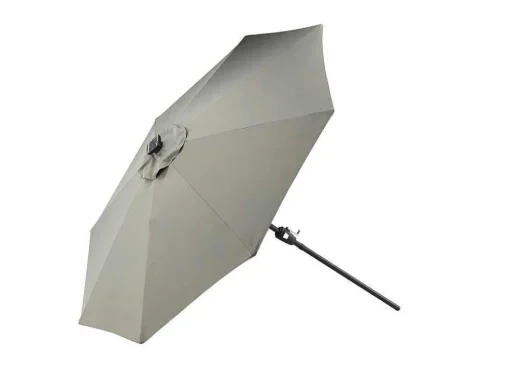 Sabal Parasol Met Kantelfunctie En Led-Verlichting Grijs.