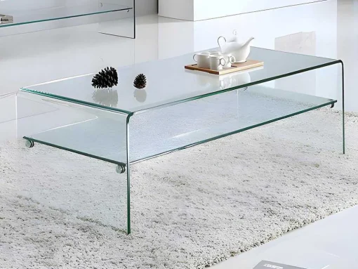 Salontafel Trenia - Dubbele Plaat - Gehard Glas