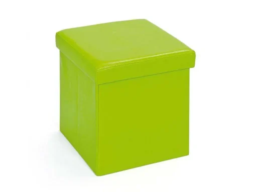Sanne Opbergdozen Voetenbank Met Deksel, Groen.