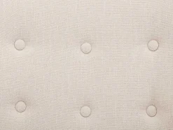 Schommelstoel Van Beige Gechineerde Stof Elmina Ii