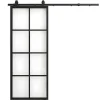 Schuifdeur Wilden - H205 X L83 Cm - Aluminium En Gehard Glas