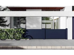 Schutting L189 X H78 Cm In Antraciet Aluminium - Otavio