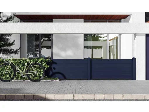 Schutting L189 X H78 Cm In Antraciet Aluminium - Otavio